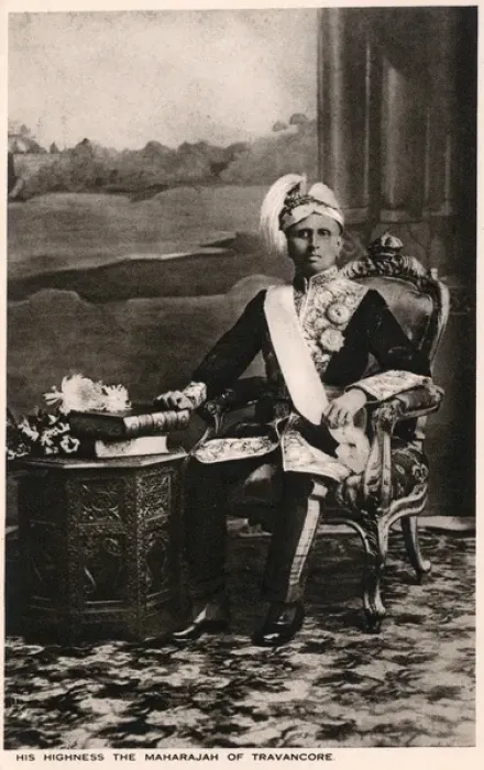 Framed Print : The Maharajah of Travancore, India Framed Print : The Maharajah of Travancore, India