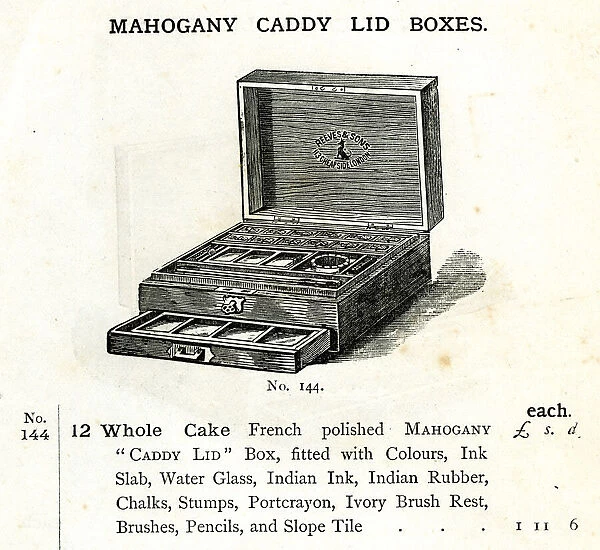 Mahogany Caddy Lid Box