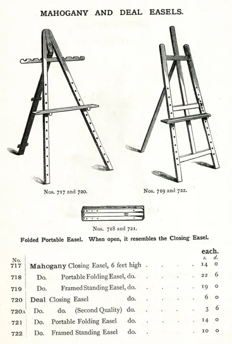 Framed Print : Mahogany and Deal Painters Easels Framed Print : Mahogany and Deal Painters Easels