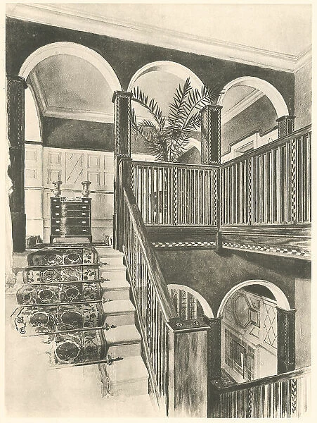 Mahogany Staircase, House in Berkshire