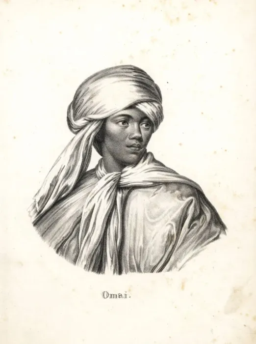 Framed Print : Mai or Omai, young Ra iatean man Framed Print : Mai or Omai, young Ra iatean man