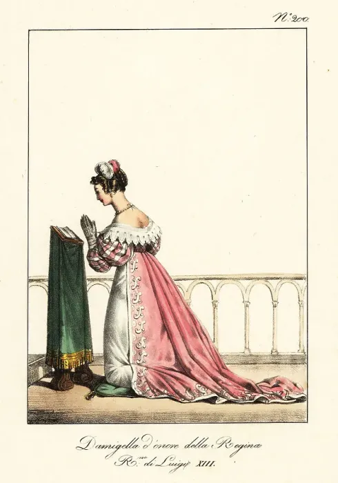 Framed Print : Maid of honour to Queen Anne of Austria, 17th century Framed Print : Maid of honour to Queen Anne of Austria, 17th century