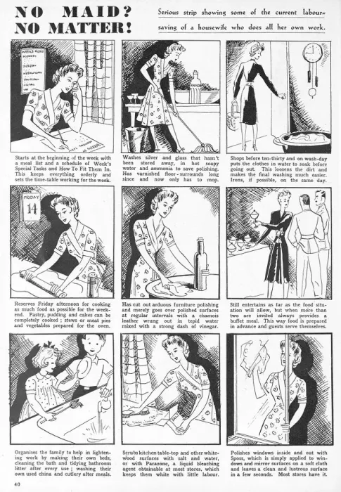Framed Print : No maid, no matter! 1943 Framed Print : No maid, no matter! 1943