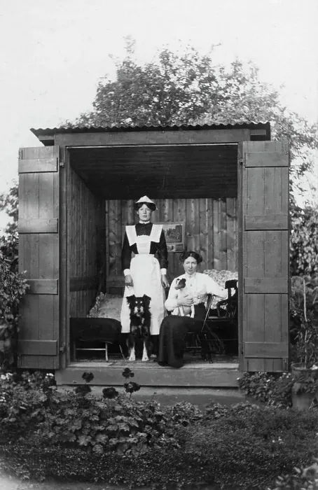 Framed Print : Maid in Summerhouse Framed Print : Maid in Summerhouse