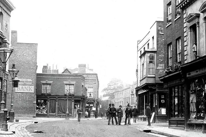 Framed Print : Maidenhead High Street Victorian period Framed Print : Maidenhead High Street Victorian period
