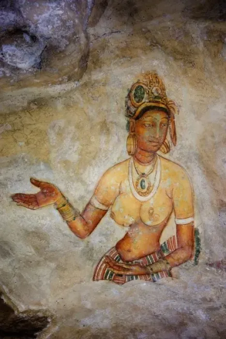 Framed Print : Maidens among clouds. 5th c. SRI LANKA. Sigiriya