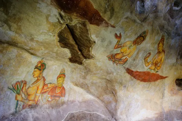 Framed Print : Maidens among clouds. 5th c. SRI LANKA. Sigiriya Framed Print : Maidens among clouds. 5th c. SRI LANKA. Sigiriya