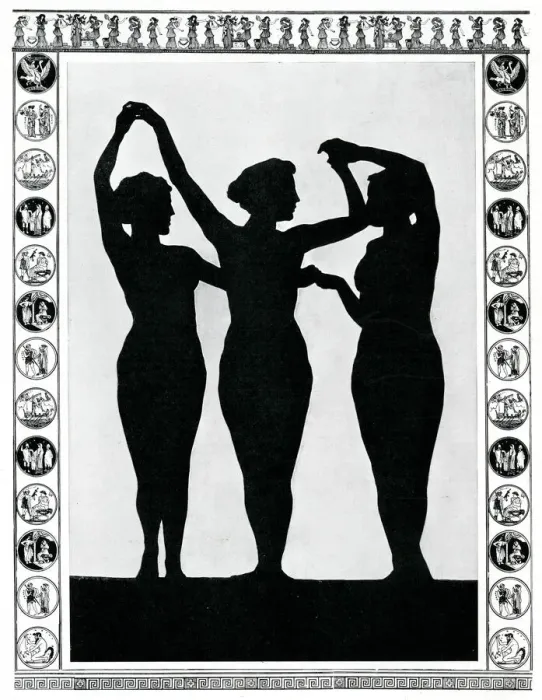 Framed Print : Three Maidens from Sais at London Hippodrome Framed Print : Three Maidens from Sais at London Hippodrome