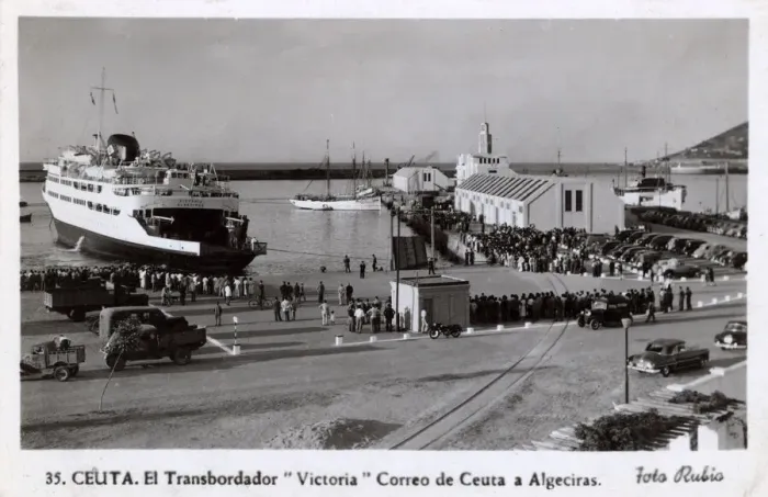 Framed Print : Mailboat at Ceuta, Spanish city in Morocco, North Africa Framed Print : Mailboat at Ceuta, Spanish city in Morocco, North Africa