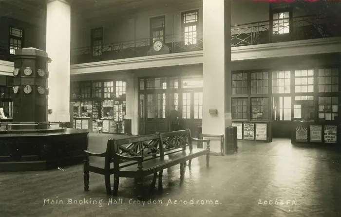 Framed Print : Main Booking Hall Croydon Aerodrome Airport