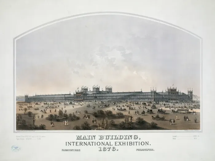 Framed Print : Main building, international exhibition Framed Print : Main building, international exhibition