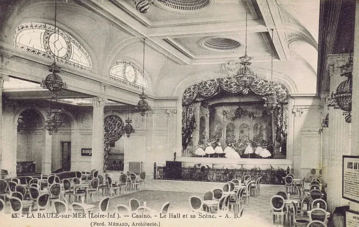 Framed Print : Main entertainment hall in the Casino at La Baule Framed Print : Main entertainment hall in the Casino at La Baule