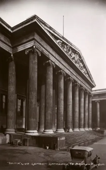 Framed Print : The Main entrance to the British Museum, London Framed Print : The Main entrance to the British Museum, London