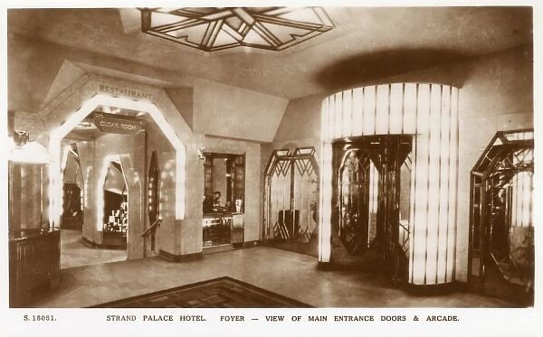 Main Entrance and Foyer, Strand Palace Hotel, London
