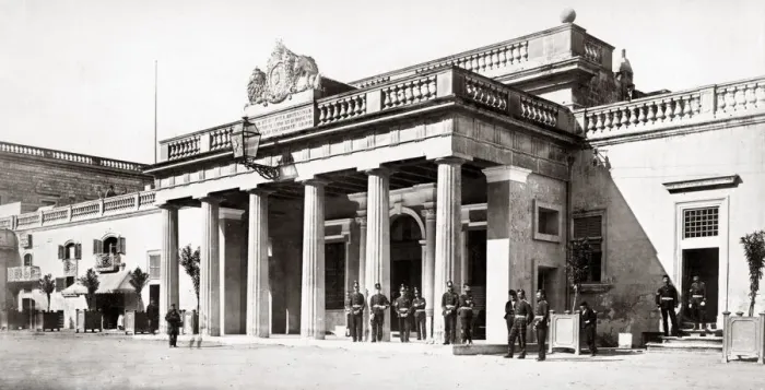 Framed Print : Main Gaurd, St Johns Square, Valletta, Malta, c. 1870 s Framed Print : Main Gaurd, St Johns Square, Valletta, Malta, c. 1870 s