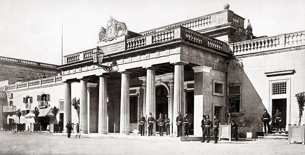 Main Gaurd, St Johns Square, Valletta, Malta, c. 1870 s