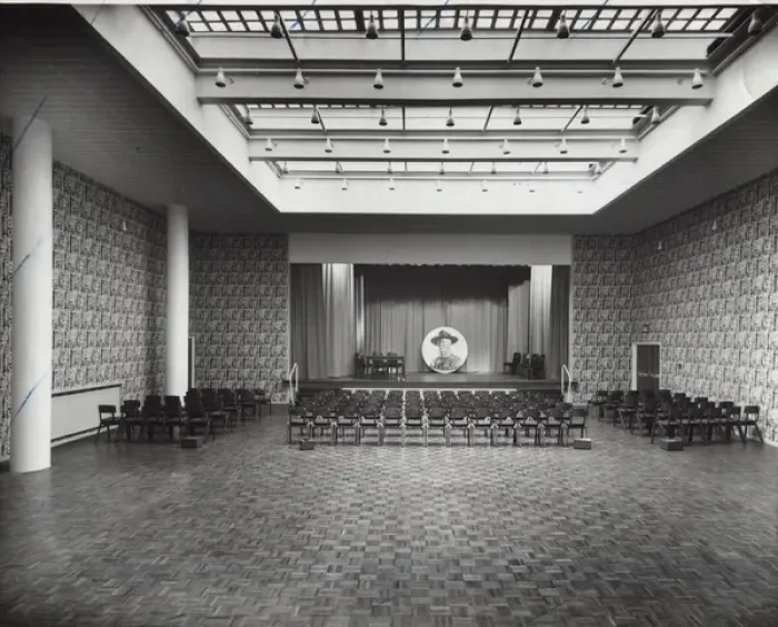 Framed Print : Main hall at Baden Powell House, London Framed Print : Main hall at Baden Powell House, London