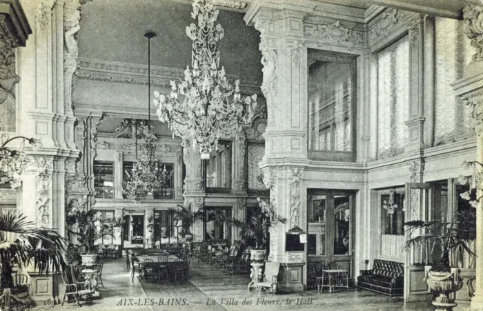 Framed Print : The Main Hall in Villa Des Fleurs, Aix Le Bains Framed Print : The Main Hall in Villa Des Fleurs, Aix Le Bains