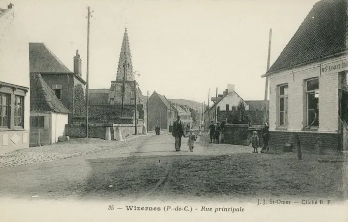 Framed Print : Main High Street of Wizernes, Pas de Calais department, Hauts-de-France Region, France Framed Print : Main High Street of Wizernes, Pas de Calais department, Hauts-de-France Region, France