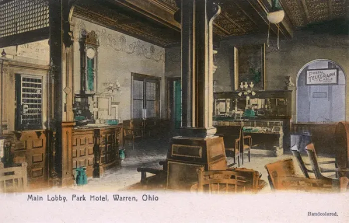 Framed Print : Main lobby, Park Hotel, Warren, Ohio, USA Framed Print : Main lobby, Park Hotel, Warren, Ohio, USA