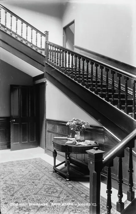 Framed Print : Main Staircase at Bryn Asaph