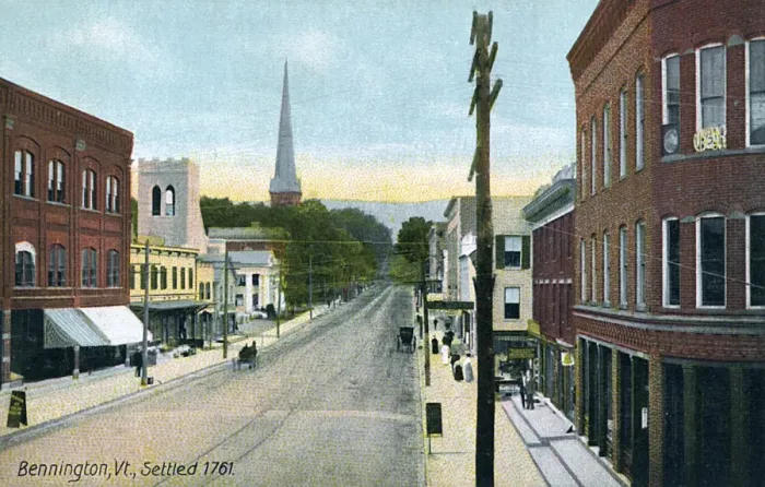 Framed Print : Main Street, Bennington, Vermont, USA Framed Print : Main Street, Bennington, Vermont, USA