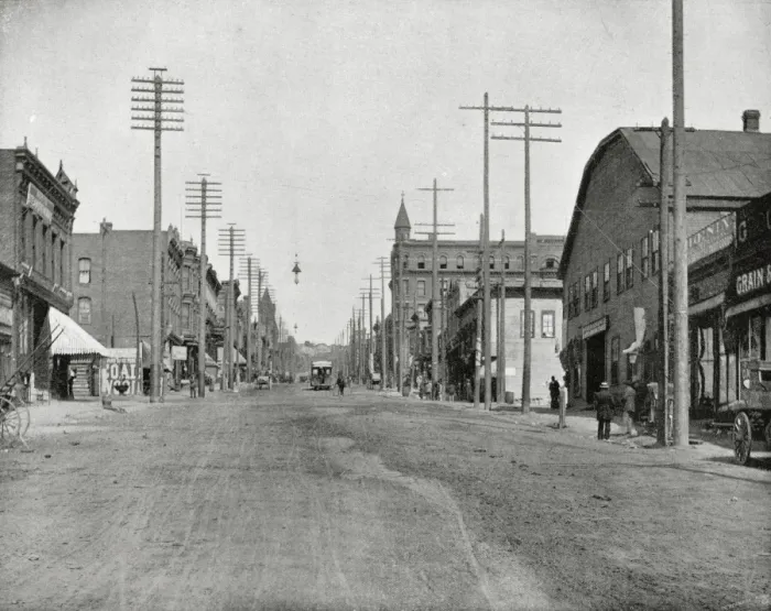 Framed Print : Main Street, Butte, Montana, USA