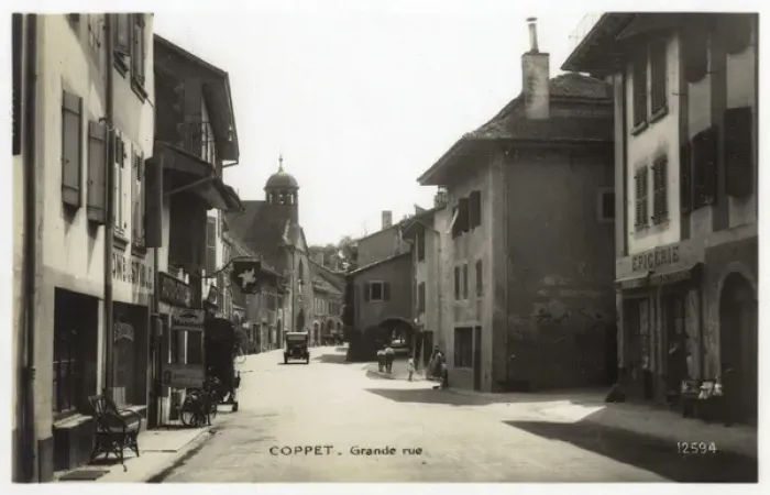 Framed Print : Main street, Coppet, Vaud, Switzerland Framed Print : Main street, Coppet, Vaud, Switzerland