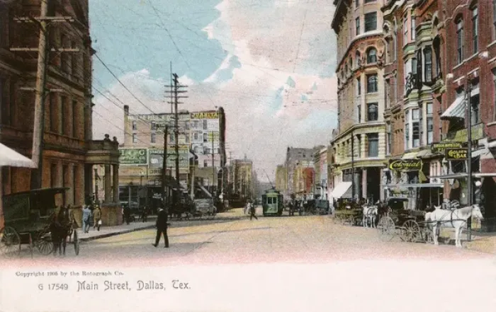 Framed Print : Main Street, Dallas, Texas, USA Framed Print : Main Street, Dallas, Texas, USA
