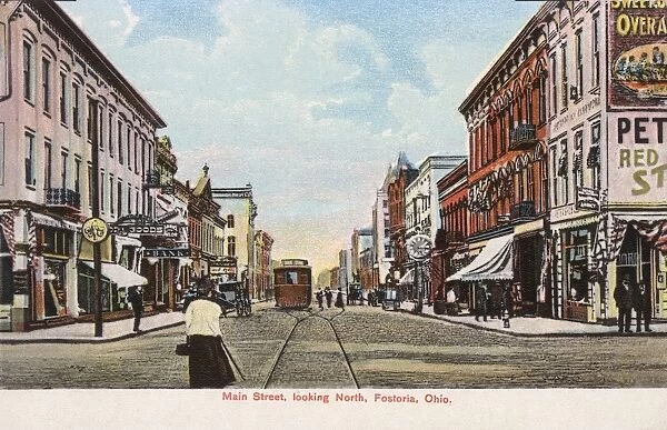 Main Street, Fostoria, Ohio, USA