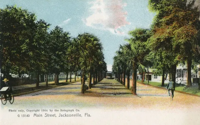 Framed Print : Main Street, Jacksonville, Florida, USA