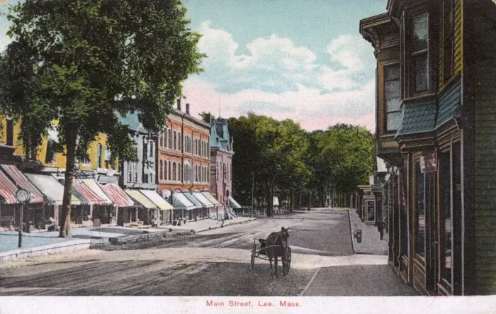 Framed Print : Main Street, Lee, Massachusetts, USA Framed Print : Main Street, Lee, Massachusetts, USA