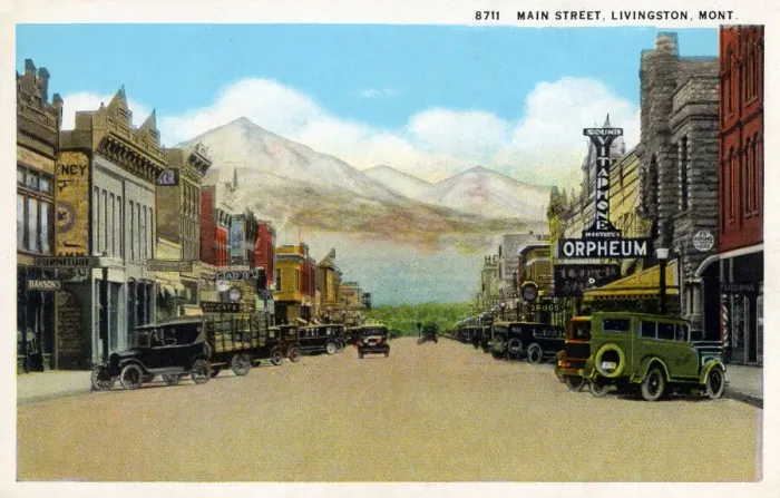 Framed Print : Main Street, Livingstone, Montana, USA Framed Print : Main Street, Livingstone, Montana, USA