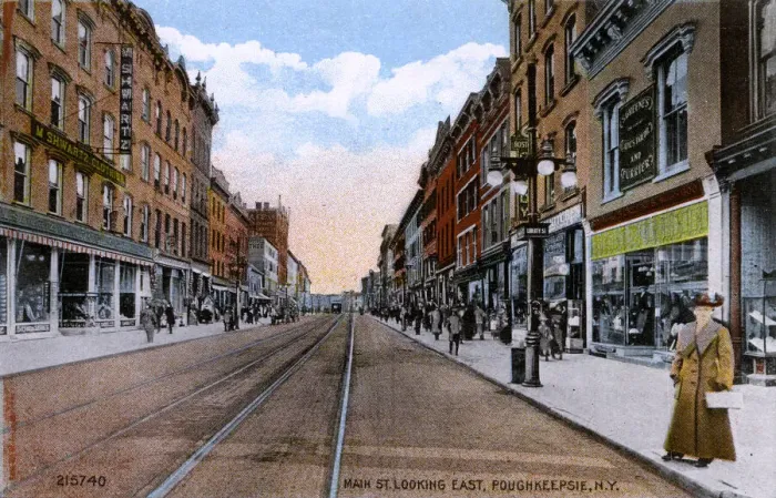Framed Print : Main Street, Poughkeepsie, New York State, USA Framed Print : Main Street, Poughkeepsie, New York State, USA