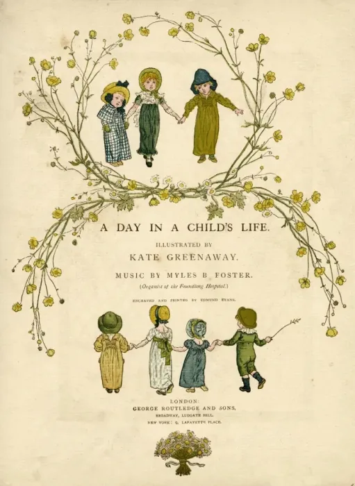 Framed Print : Main title page design, A Day in a Childs Life Framed Print : Main title page design, A Day in a Childs Life