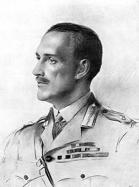Major-General Sir A. Lynden-Bell by Percival Anderson, WW1