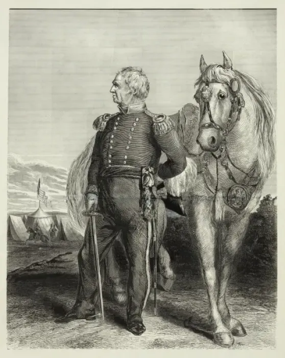 Framed Print : Major General Z. Taylor Framed Print : Major General Z. Taylor