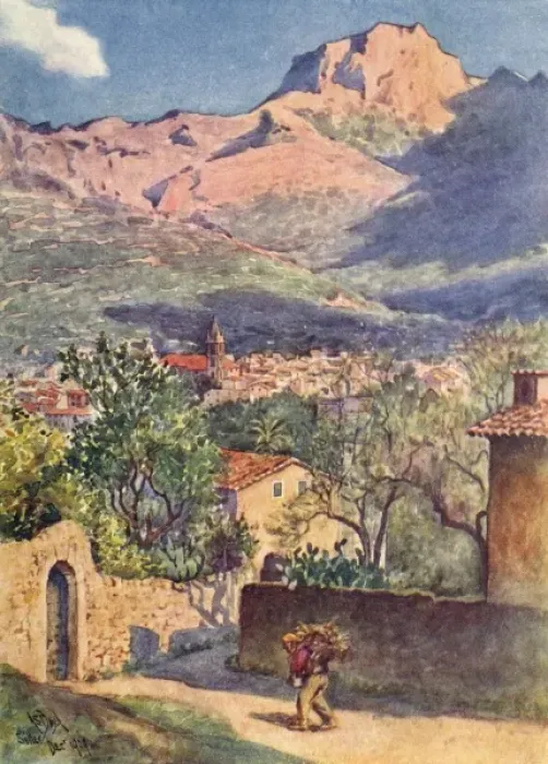 Framed Print : Majorca / Soller 1909 Framed Print : Majorca / Soller 1909
