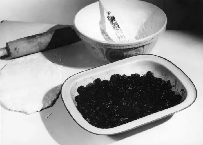 Framed Print : MAKING A BLACKBERRY PIE Framed Print : MAKING A BLACKBERRY PIE