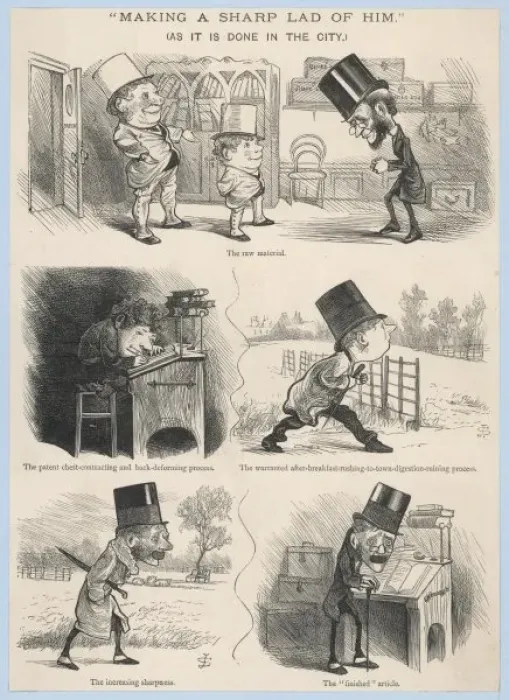 Framed Print : Making of a Clerk / Satire Framed Print : Making of a Clerk / Satire