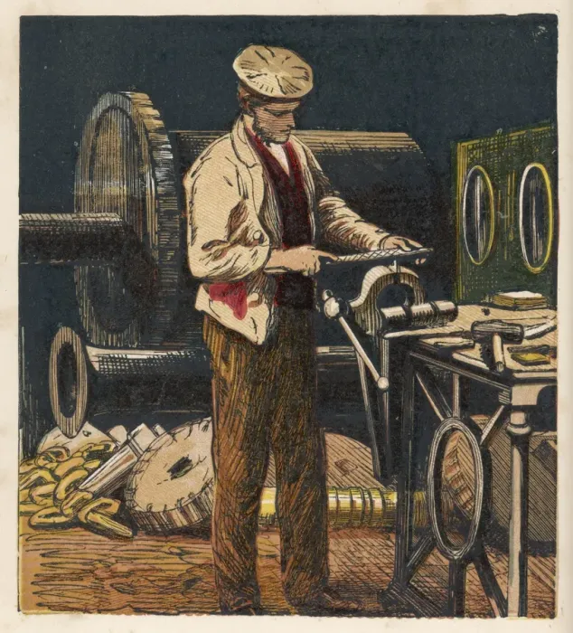 Framed Print : Making Machine Parts Framed Print : Making Machine Parts