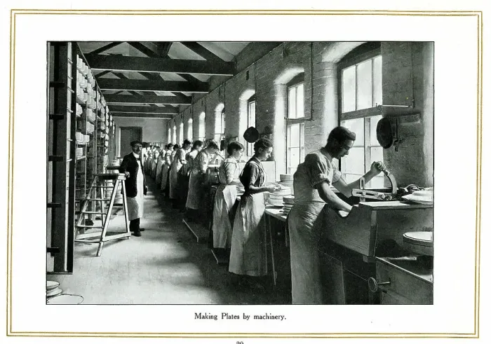 Framed Print : Making plates by machinery, Alfred Meakin Framed Print : Making plates by machinery, Alfred Meakin