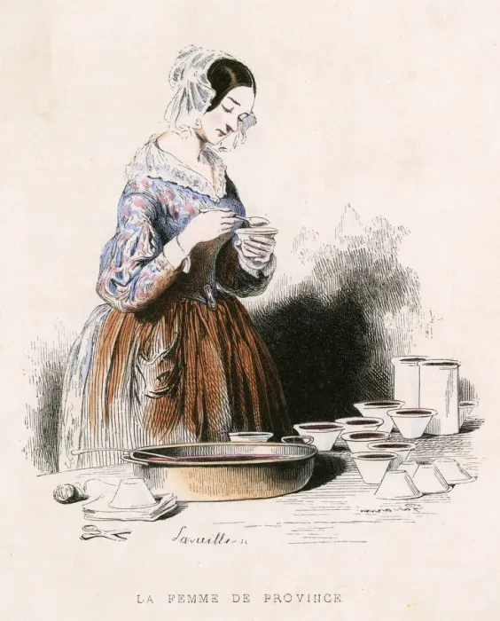 Framed Print : MAKING PRESERVES 1851 Framed Print : MAKING PRESERVES 1851
