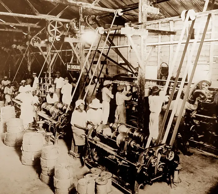 Framed Print : Making rope from hemp, St Vincent, Caribbean Framed Print : Making rope from hemp, St Vincent, Caribbean