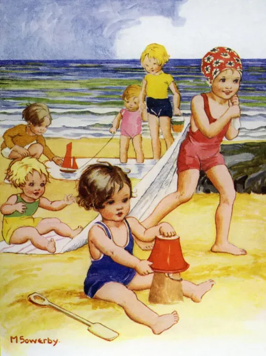 Framed Print : Making sandcastles Framed Print : Making sandcastles