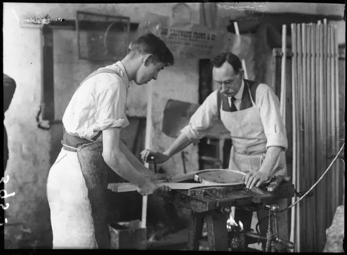 Framed Print : Making Tennis Racquets Framed Print : Making Tennis Racquets