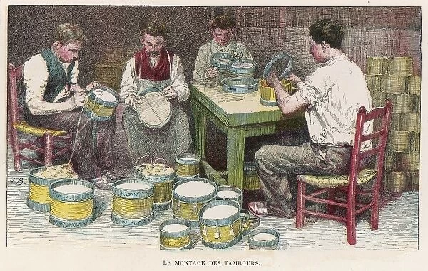Making Toy Drums 1890