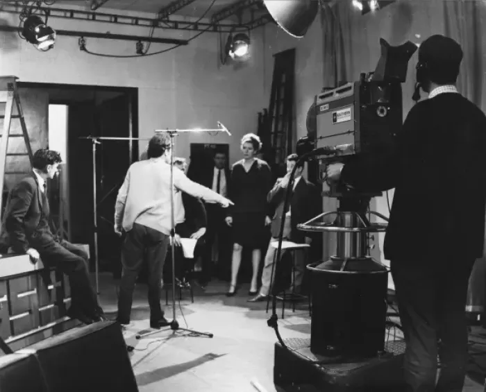 Framed Print : Making a TV Programme Framed Print : Making a TV Programme
