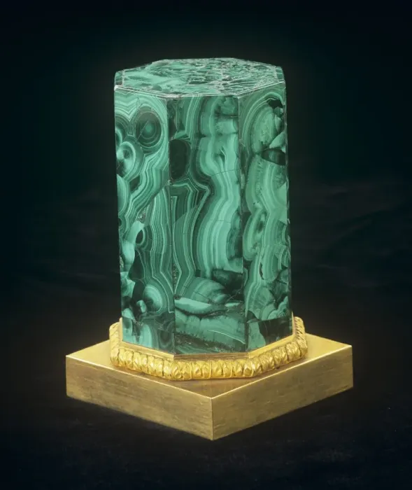 Framed Print : Malachite. An Octagonal column of the mineral malachite Framed Print : Malachite. An Octagonal column of the mineral malachite