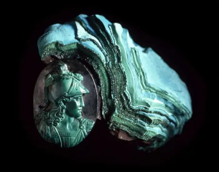 Framed Print : Malachite cameo Framed Print : Malachite cameo